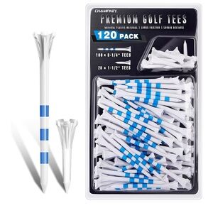 👉 NEW Premium Golf Tees 120 Pack - White and Blue